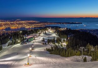 View from Grouse Mountain at sunset